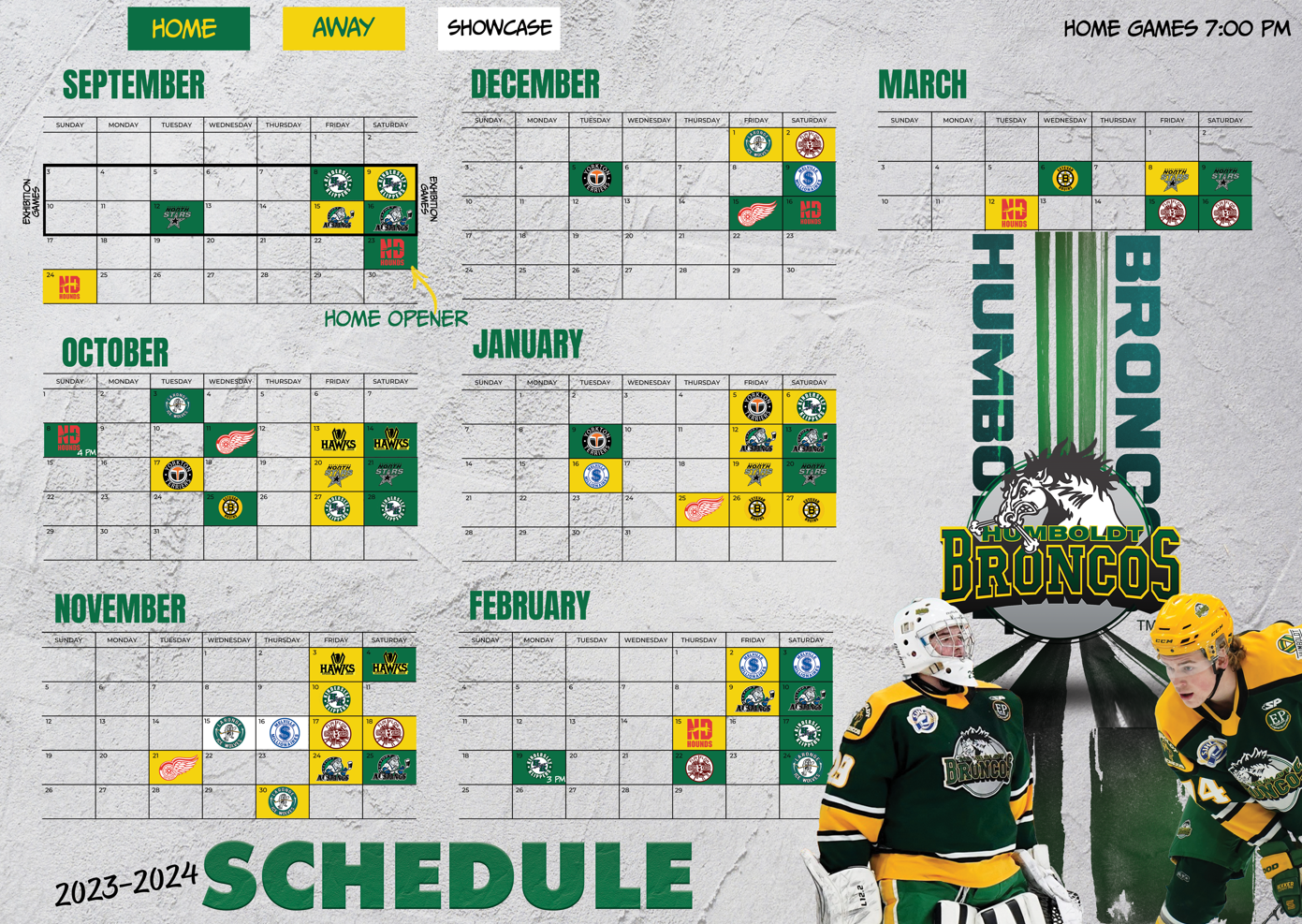 Humboldt Broncos Announce 2022/23 Schedule