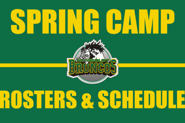 SPRING CAMP ROSTERS & SCHEDULE | Humboldt Broncos